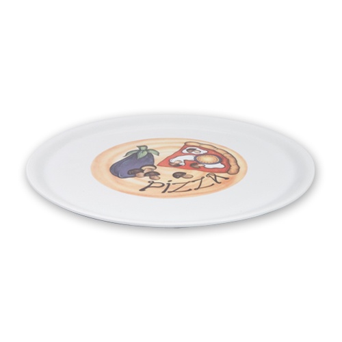 Pizza Plate With Coloured Design Designs can vary - Trenton Basics