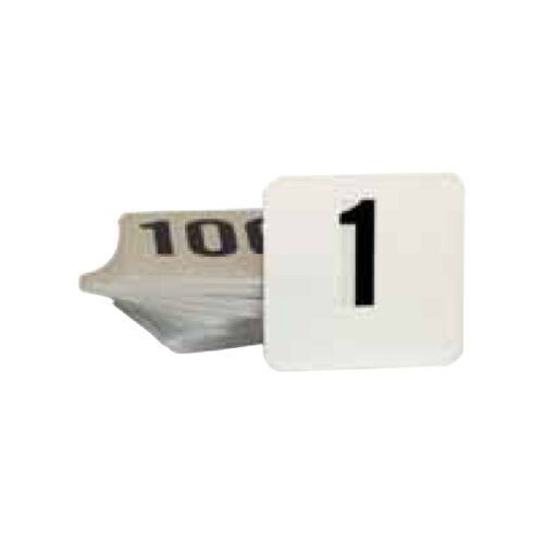 Flat Adhesive Table Number - Stainless Steel