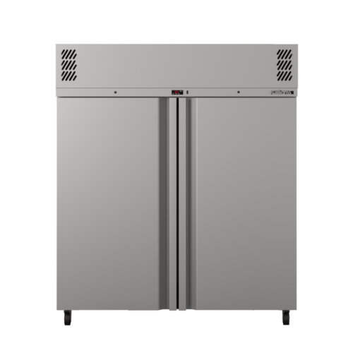 Two Door 2/1 Gn Stainless Steel Upright Freezer - 1271 litre