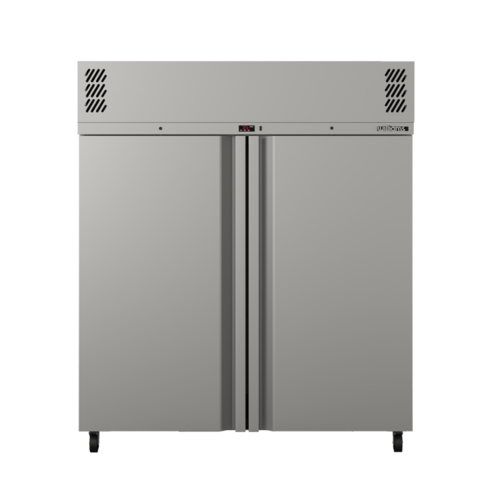 Two Door 2/1 Gn Stainless Steel Upright Freezer - 1271 litre