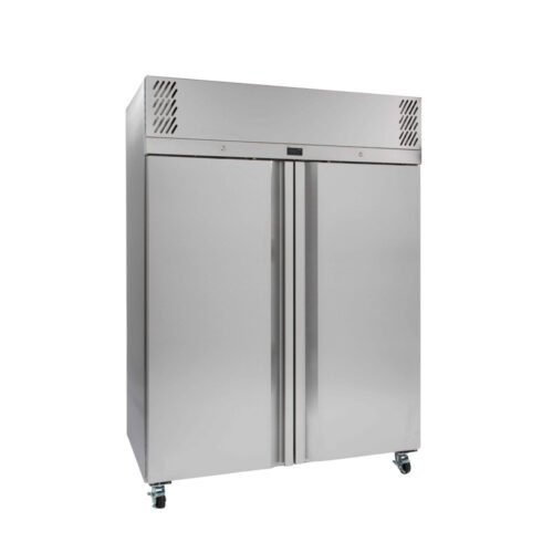 Two Door 2/1 Gn Stainless Steel Upright Refrigerator - 1271 litre