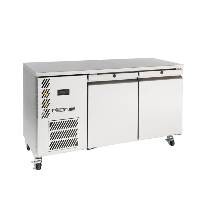 Two Door Stainless Steel Under Counter Storage Freezer - 350 litre