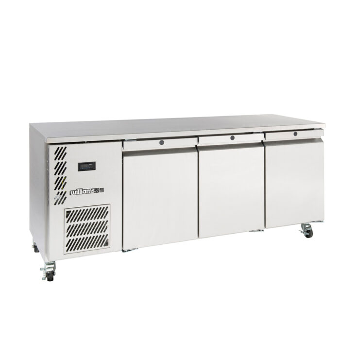 Three Door Stainless Steel Under Counter Freezer - 510 litre