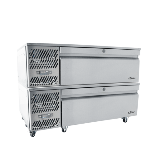 two drawer self contained variable temperture units - stacked