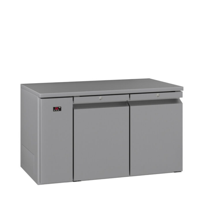 Two Door Stainless Steel Remote Under Counter Storage Freezer - 350 litre