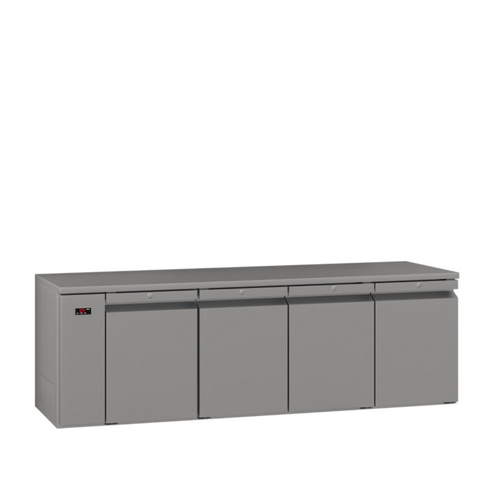 Four Door Stainless Steel Remote Under Counter Freezer - 670 litre