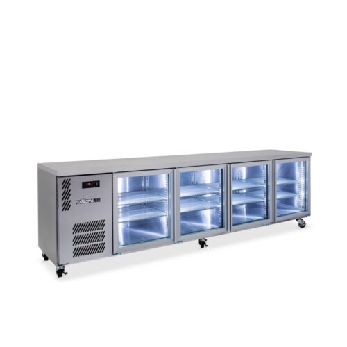 Four Door Stainless Steel Under Counter Display Refrigerator - 760 litre