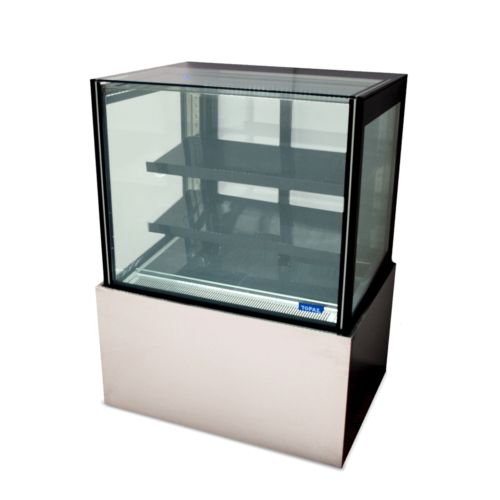 Two Tier (Plus Base) Free Standing Refrigerated Cake Display