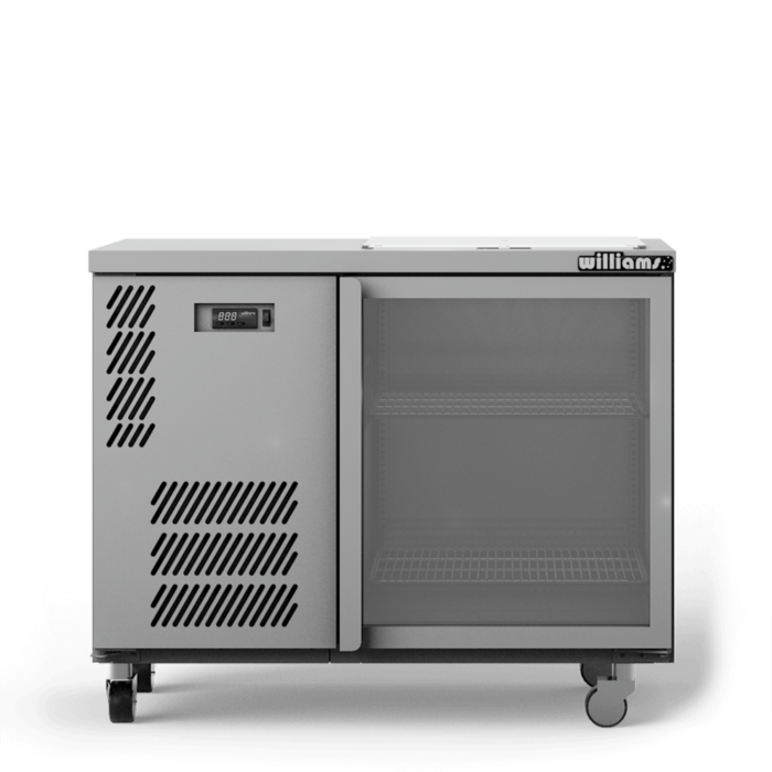 One Door Glass Chiller With Two Shelves - 500 x 500 baskets