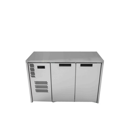 Two Door Stainless Steel Under Counter Solid Refrigerator - 420 litre