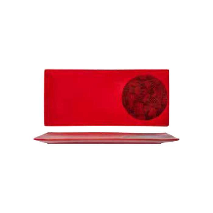 Rectangular Plate Tokyo Red