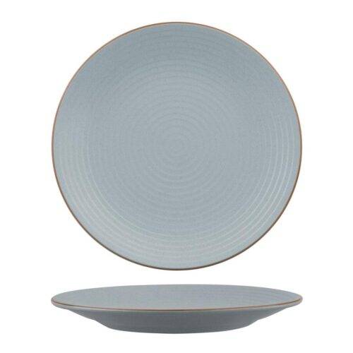 Zuma Bluestone - Round Plate - Ribbed