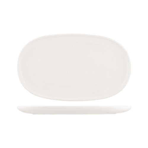 Moda Porcelain - Snow Oval Coupe Plate