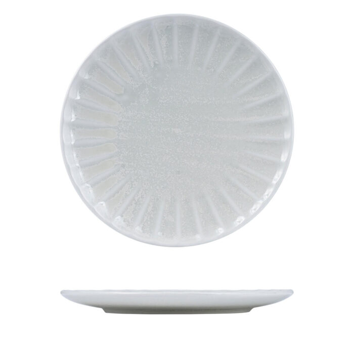 Moda Porcelain - Willow Scalloped Round Plate