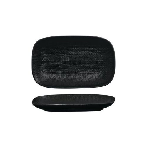 Luzerne Linen Black Oblong Plate