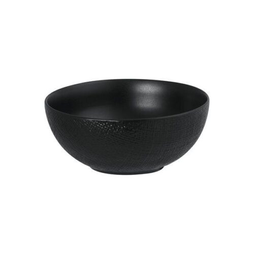 Luzerne Linen Black Round Bowl