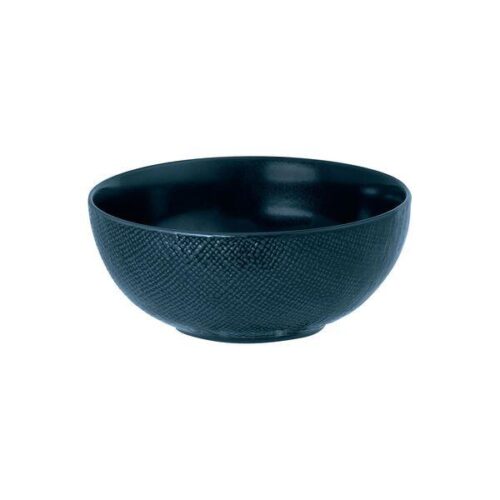 Luzerne Linen Navy Blue Round Bowl