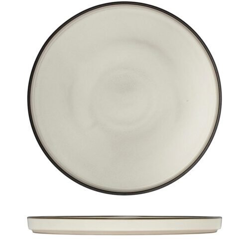 Mod Dusted White Round Stackable Plate