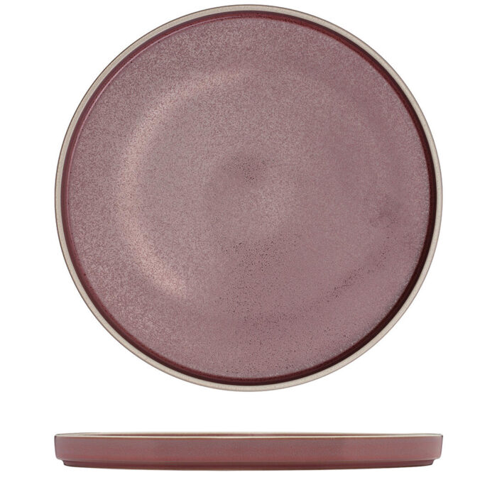 Mod Smokey Plum Round Stackable Plate