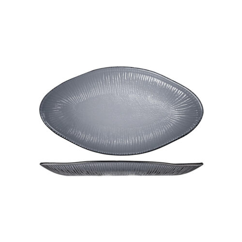 Organic Oval Glass Platter