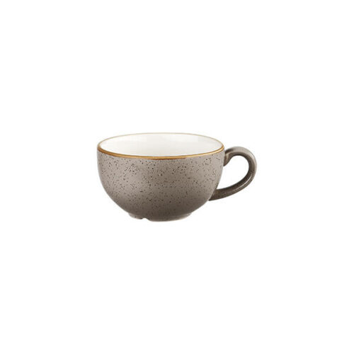 Peppercorn Grey Cappuccino Cup & Saucer