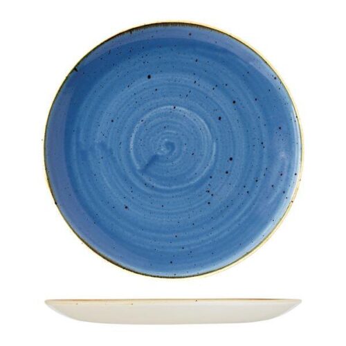 Cornflower Blue Round Coupe Plate