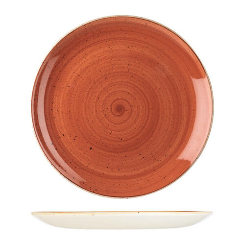 Spiced Orange Round Coupe Plate