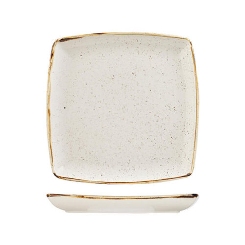 Barley White Deep Square Plate