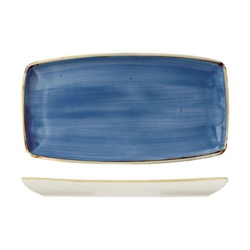 Cornflower Blue Oblong Plate