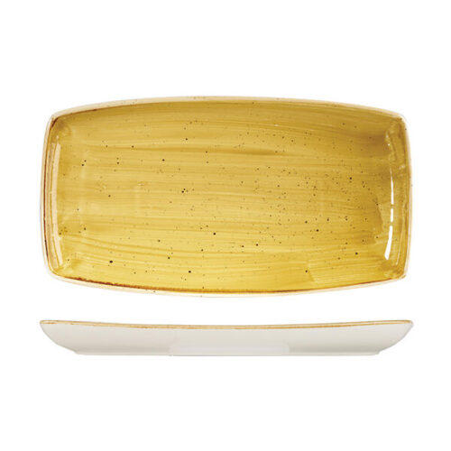 Mustard Seed Yellow Oblong Plate