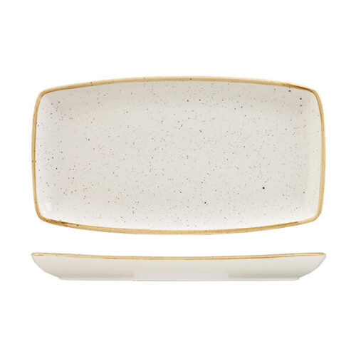 Barley White Oblong Plate