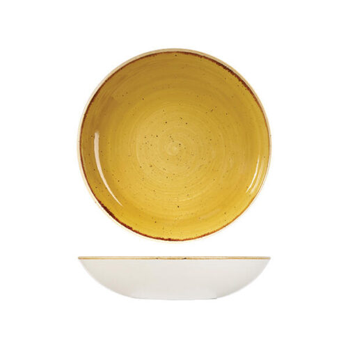 Mustard Seed Yellow Round Coupe Bowl