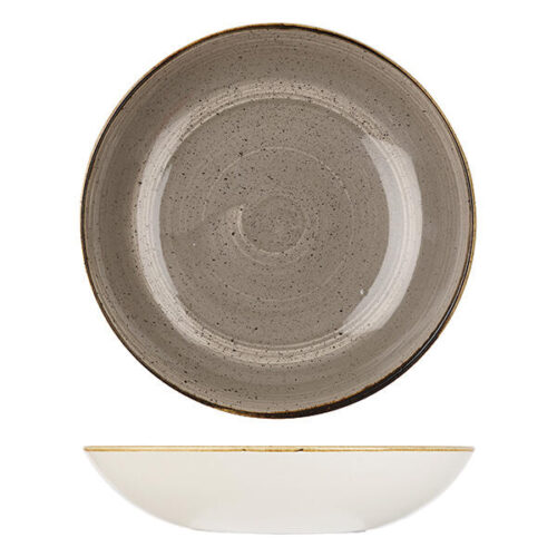 Peppercorn Grey Round Coupe Bowl