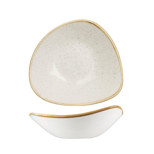 Barley White Triangular Bowl