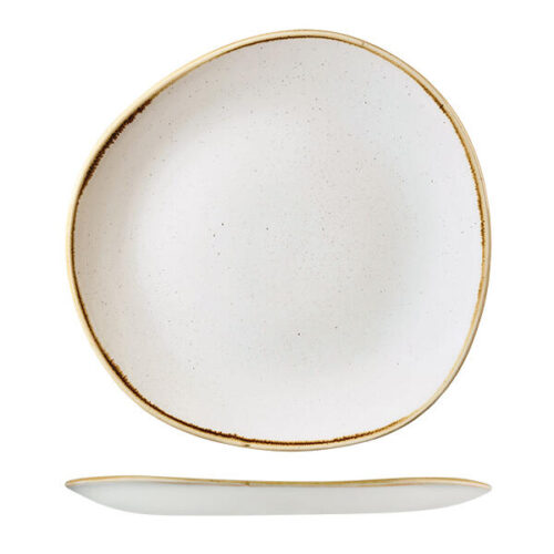 Barley White Trace Organic Round Plate