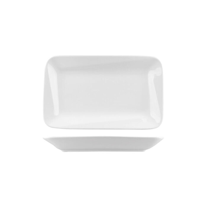 Bistro Cafe & Tableware Rectangular Plate Slant Rim