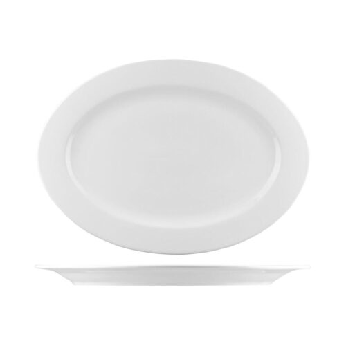 Bistro Cafe & Tableware Oval Plate Wide Rim