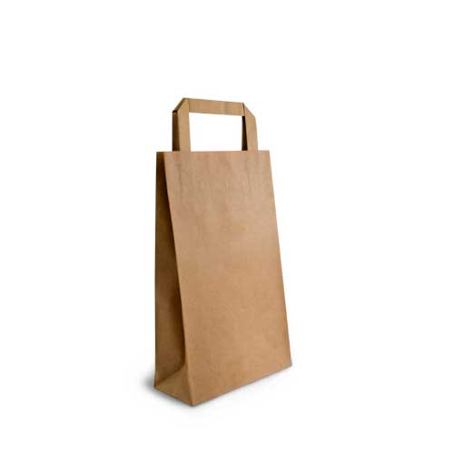 All Purpose Brown Kraft Flat Handle Bags