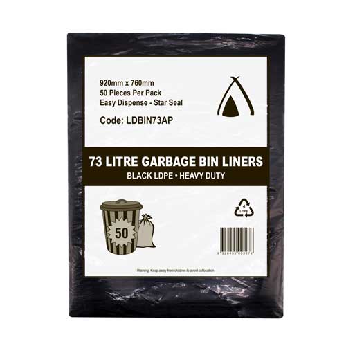 Black LDPE Bin Liners - All Purpose