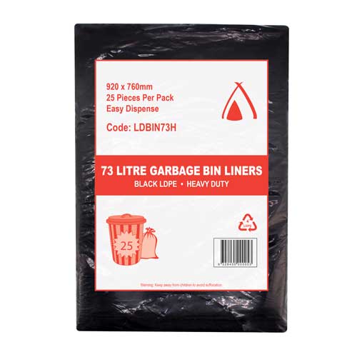 Black LDPE Bin Liners - Heavy Duty