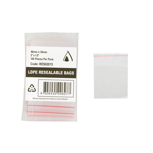 LDPE Resealable Bags