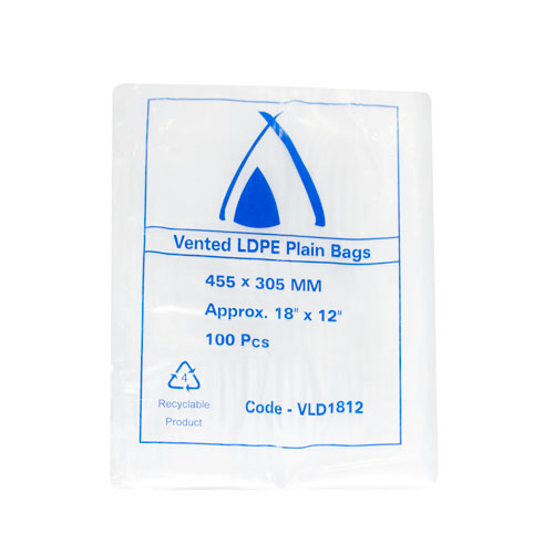 35μm Plain Vented LDPE Bags