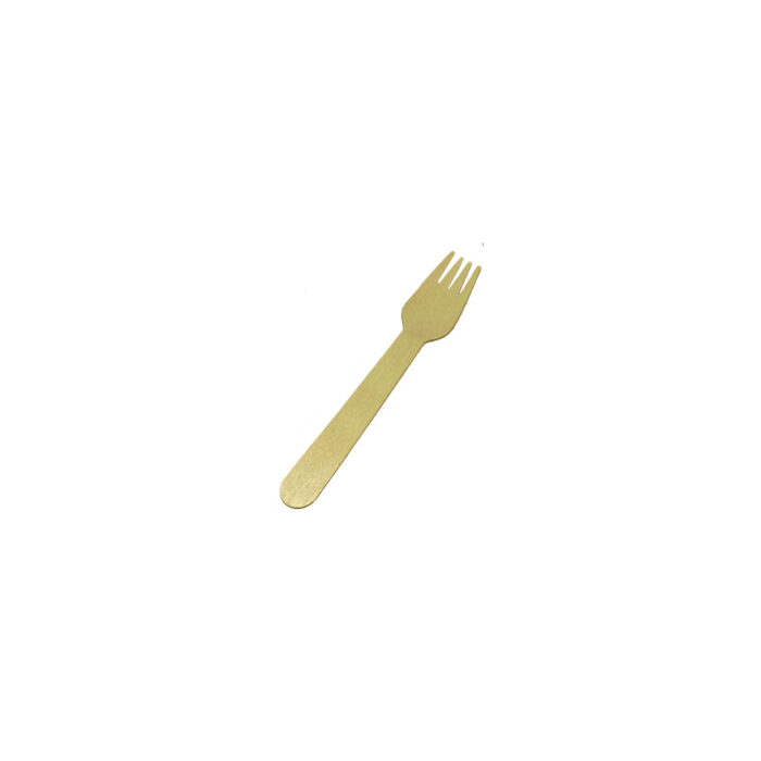 WOODEN CUTLERY - COATED FORK