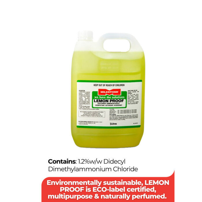 LEMON PROOF - Quaternary Ammonium Compound Disinfectant, Detergent & Deodorant